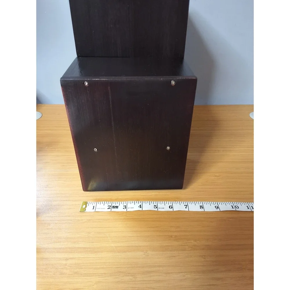Dark Espresso Wood Wine Rack 8 Countertop Bottle Holder